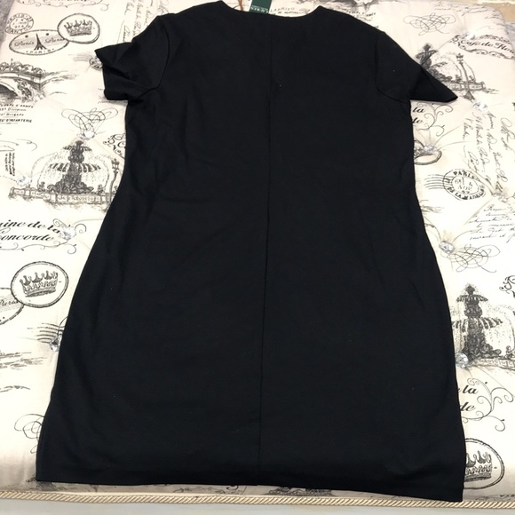 Lauren Ralph Lauren Lace-Up Ponte Shift Dress - Picture 7 of 7